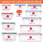 RockBerry 50 Pcs Large Food Storage Containers - Image 2