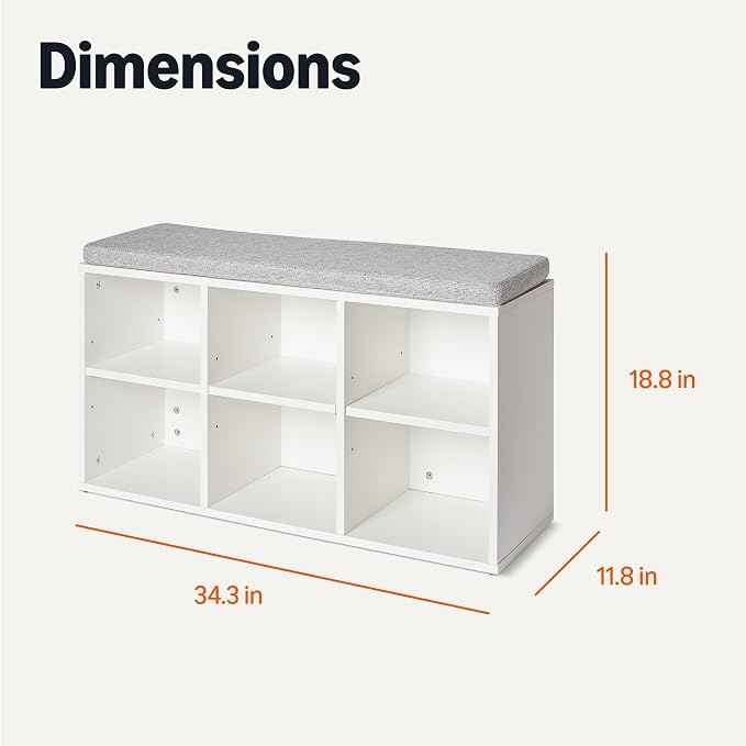 Amazon Basics Shoe Storage Bench