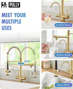 Fapully Commercial 3 Way Kitchen Faucets - Image 5