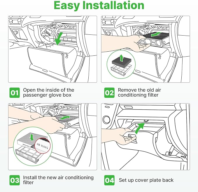Engine+Cabin Air Filters Fit for 2018-2023 Hyundai Kona 1.6L 2.0L, 2020-2025 - Image 7