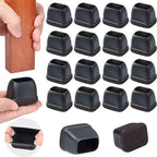 Ezprotekt 24 Pcs Rectangle Felt Chair Leg Floor Protectors