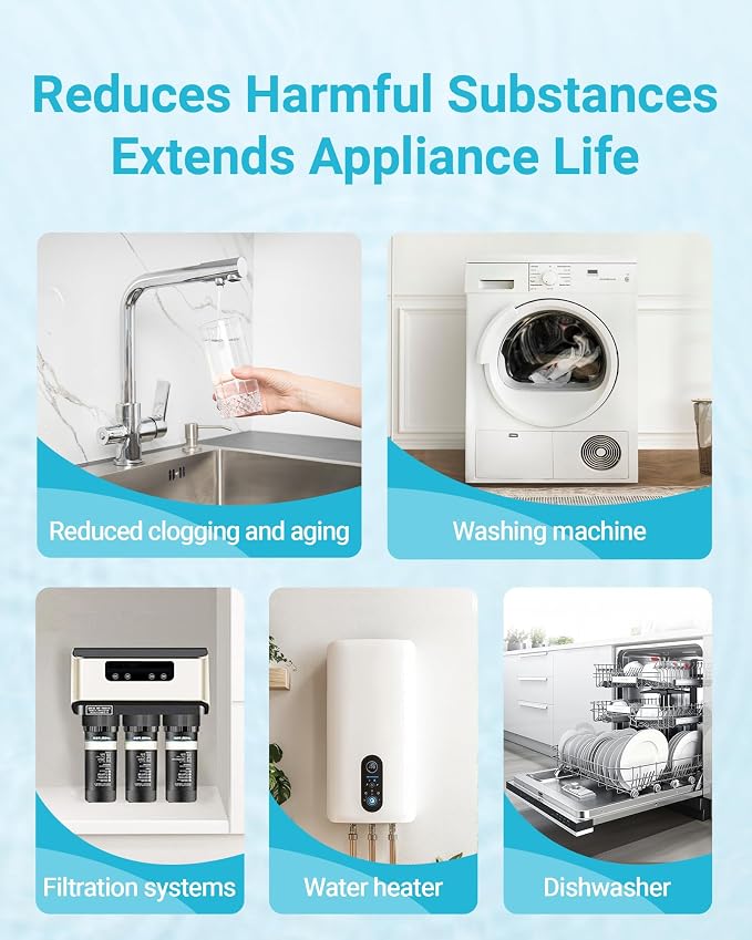 AQUA CREST 10"x 4.5" Whole House Carbon Water Filter, Iron & Manganese Reducing - Image 8