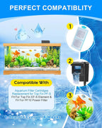 12 Pack Fish Tank Filter Compatible - Image 6