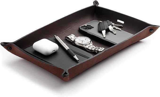 Main Street Forge Leather Valet Tray