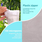BOXOB 10pcs Aquarium Filter Media Bags, 100 Micron Extra Fine Media Filter - Image 5