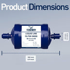 Buck Bi-Flow Refrigerant Liquid Line Filter Drier 3/8" ODF Sweat BFK-083S - Image 5