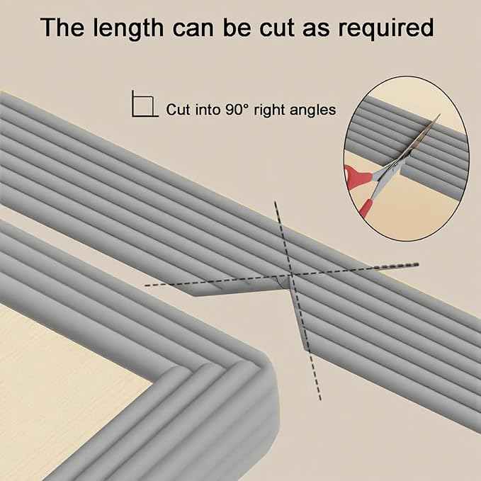Proof Edges Corner Protector, Soft NBR Rubber Foam Adhesive Cushion, Fireplace