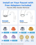 Waterdrop Water Filter for Sink Faucet, Filter Life Reminder, 320 Gallon Tap - Image 9