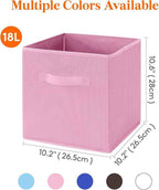 Lifewit Collapsible Fabric Storage Cubes Bins Set 11 Inch, Foldable Cubby