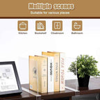 6 Pack Clear Acrylic Shelf Dividers