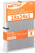 2-Pack 18x24x1 MERV 8 Reusable & Washable Electrostatic Air Filters by BreatheSmartLiveClean