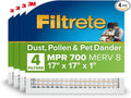 Filtrete 17x17x1 AC Furnace Air Filter, MERV 8, MPR 700, Tough on Pollen by Filtrete