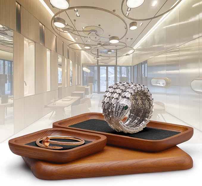 Solid Wood Jewelry Display Flat Tray