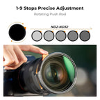 K&F CONCEPT 58mm Black Diffusion Mist 1/4 Effect & Variable ND2-400 ND Lens - Image 5