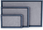 Oirlv Premium Leather Flat Jewelry Tray Jewelry Display Organizer, Valet Tray - Image 8