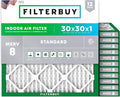 Filterbuy 30x30x1 Air Filter MERV 8 Essential Dust & Allergy Defense, by Filterbuy