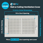 EZ-FLO 10 x 6 Inch Air Vent Cover - Image 2