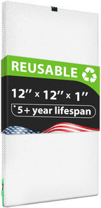 Reair 12x12x1 Air filter, Washable and Reusable Air Filter 12x12x1 by Reair