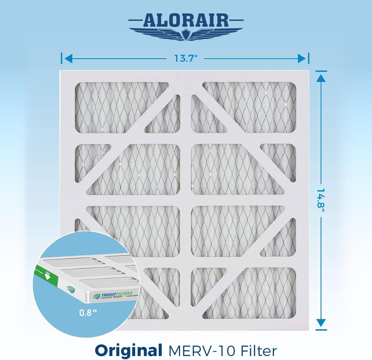 ALORAIR MERV-10 Filter Replacement Set for CleanShield HEPA 550 Air