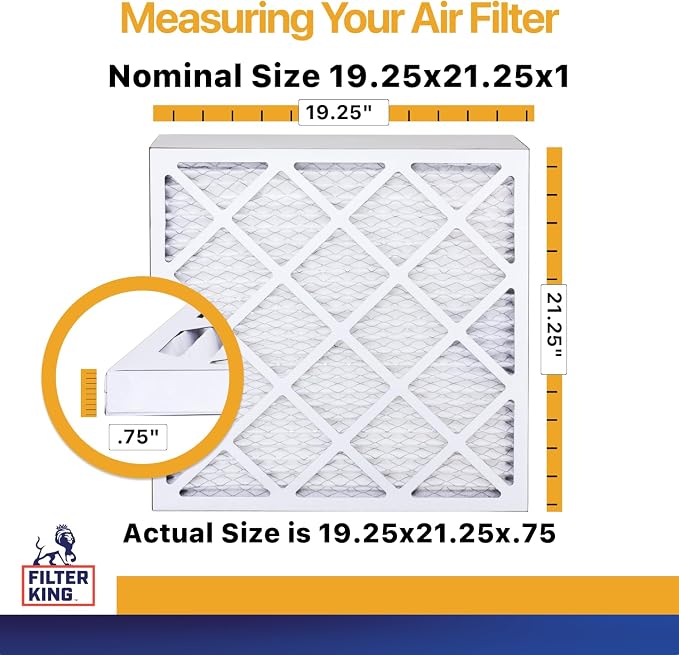 Filter King 19.25x21.25x1 Air Filter | 4-PACK | MERV 13 HVAC Pleated A/C - Image 2