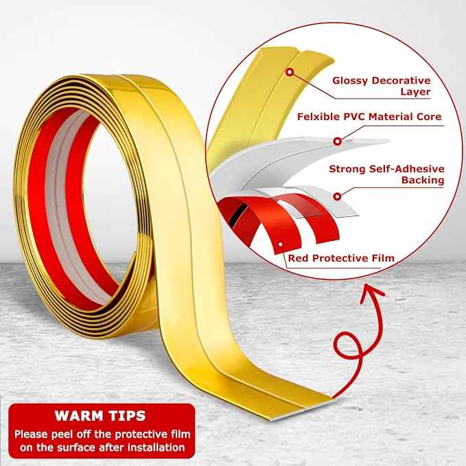 Flexible Peel and Stick Wall Trim