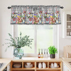 Spring Flowers Kitchen Curtains Set 3 Piece - Image 6
