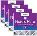 Nordic Pure 20x20x5 Honeywell/Lennox Replacement MERV 8 Air Filters 4 Pack by NordicPure