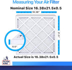 Filter King 16.38x21.5x0.5 Air Filter | 4-PACK | MERV 8 HVAC Pleated A/C - Image 2