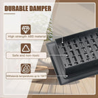 Floor Vents Registers Adjustable Grates 4x12 Inch Matte Black Air Vent Easy - Image 4