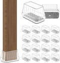 24PCS Rectangular Chair Leg Floor Protectors