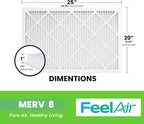 20x25x1 Air Filter, MERV 8, 6 Pack – Premium Pleated HVAC & Furnace Filter - Image 2