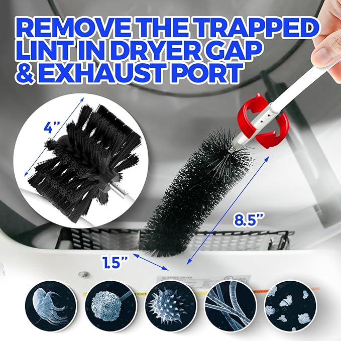 Holikme 40 Feet Dryer Vent Cleaner Kit, Flexible Lint Brush - Image 4