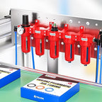 TAILONZ PNEUMATIC 0-150PSI 1/2 Inch NPT Red Industrial Grade 5 Stage Air Drying - Image 5