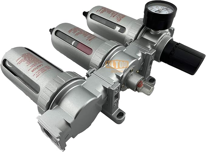 3/8" NPT MID FLOW Filter Regulator Coalescing Desiccant Dryer System - Image 7