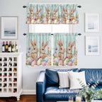 Easter Kitchen Curtains Set 3 Piece - Image 2
