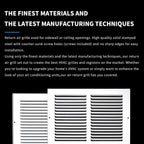 12x8 Vent Cover(Duct Opening Size),Air Return Vent Cover,Flat Vent