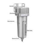 NANPU Industrial Grade Heavy Duty Particulate Filter, Metal Bowl, Suitable - Image 3