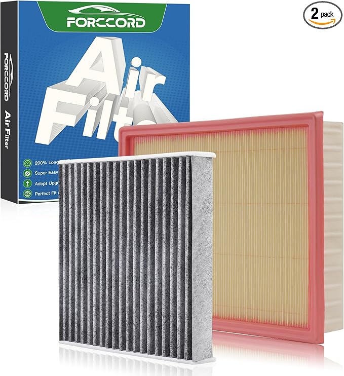 Cabin & Engine Air Filter Fit for Nissan Pathfinder 3.5L 2022-2025 2026 by Forccord