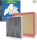 Cabin & Engine Air Filter Fit for Nissan Pathfinder 3.5L 2022-2025 2026 by Forccord