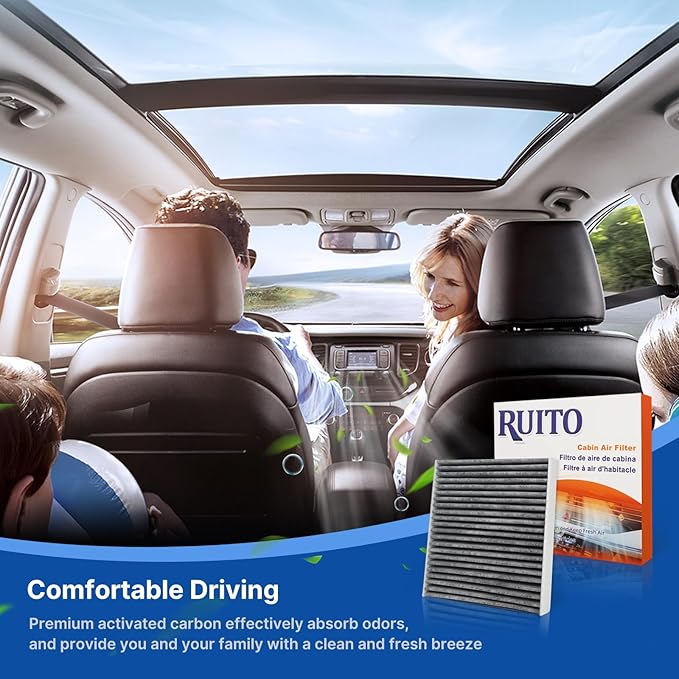 RUITO Cabin Air Filter Fits X5, Replacement - Image 7