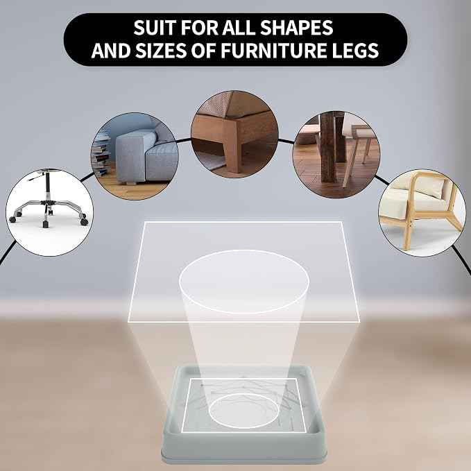 Furniture Coasters, Anti Slide Floor Protector
