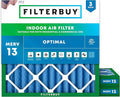Filterbuy 10x10x2 Air Filter MERV 13 Optimal Smoke & Allergy Defense, by Filterbuy