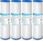 Membrane Solutions 20 Micron Pleated Polyester Sediment Water Filter 10"x2.5" by MembraneSolutions