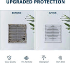 Air Vent ABS Louver Grille Cover 6 Inch, External Wall Vent Cover - Image 5