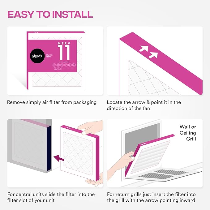 Simply 18x20x1 Air Filter, Merv 11, 6 Pack, - Image 8