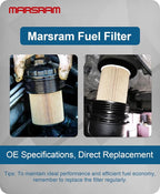 Marsram 6.7 Cummins Fuel Filter Water Separator Set fits - Image 6