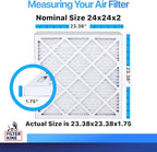 Filter King 24x24x2 Air Filter | 4-PACK | MERV 8 HVAC Pleated A/C Furnace - Image 2