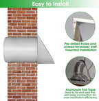 10 Inch Wall Vent Exhaust Vent Cover, Hooded Wall Vent - Image 6