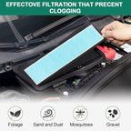 2PCS Air Intake Grille Cover + Air Intake HEPA Filter Compatible - Image 4