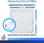 Filter King 24x24x0.5 Air Filter | 4-PACK | MERV 8 HVAC Pleated A/C Furnace - Image 2